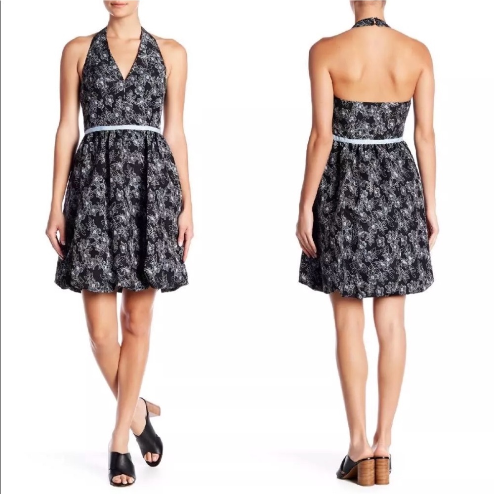 Maggie London flowered Ballon Dress